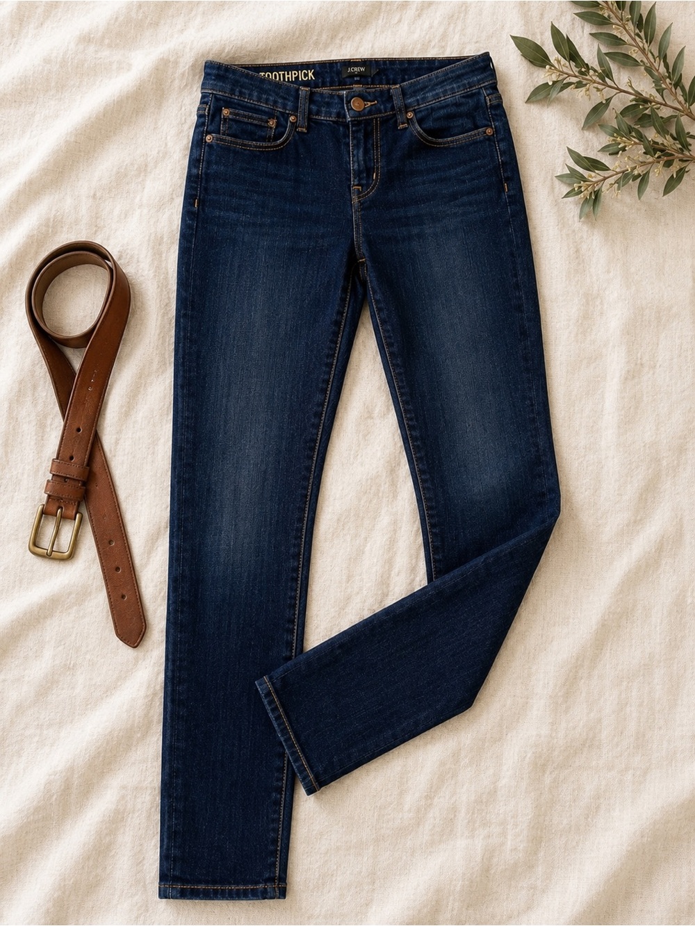 J.Crew Toothpick Skinny Jeans 29 Dark Wash‎ Mid Rise Stretch